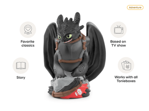 	
How to Train Your Dragon-Toothless Tonie audio figurine from the adventure category, inspiring audio journeys and imaginative play