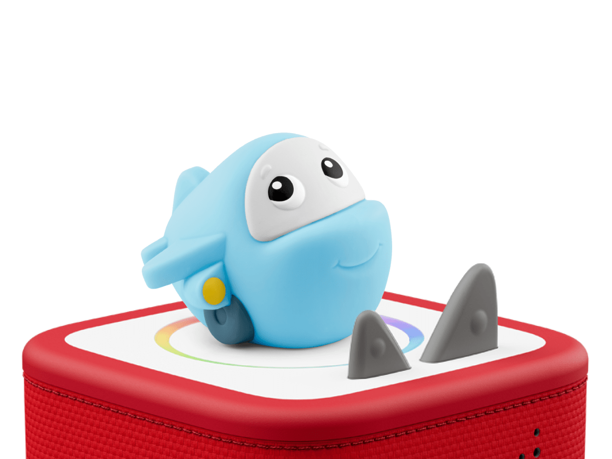 my first tonie travel set plane audio figurine for the Toniebox, which plays audio content