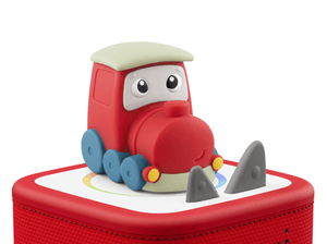 my first tonie travel set train audio figurine for the Toniebox, which plays audio content