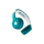 Tropical Teal Bluetooth Headphones | plp image