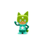 Turquoise and Green Superhero