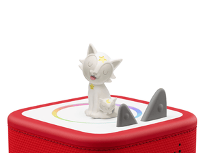 Nap Time: White Noise Tonie on a Red Toniebox