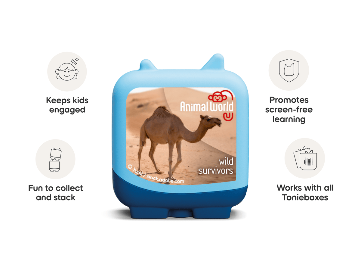 Animal World- Wild Survivors audio figurine, inspiring audio journeys and imaginative play