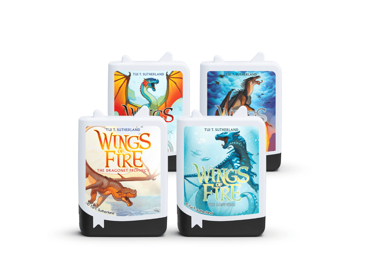 Wings of Fire Book Tonies - 4 Pack audiobooks for kids for use with the Toniebox