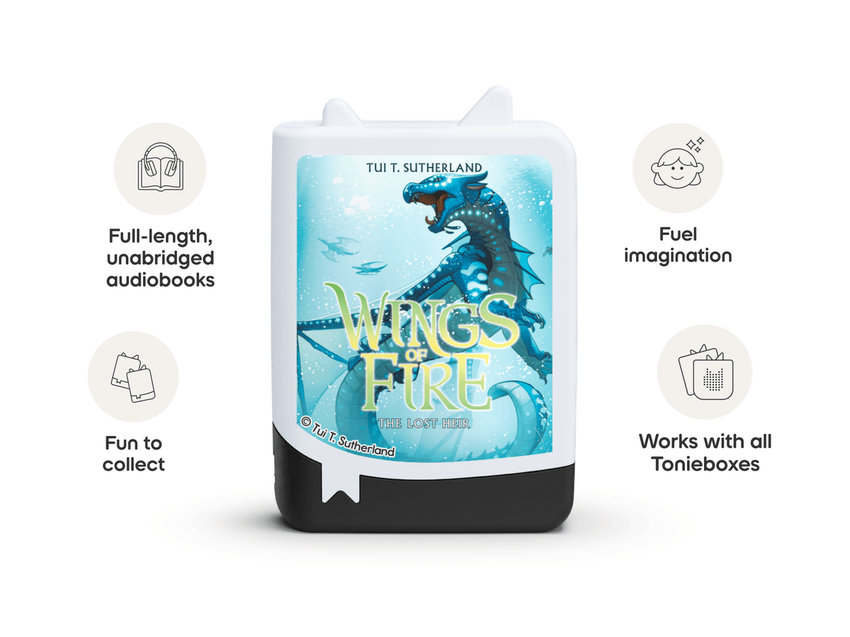 Wings of Fire Book Tonies - 4 Pack work with all Tonieboxes and are full length unabridged audiobooks for kids