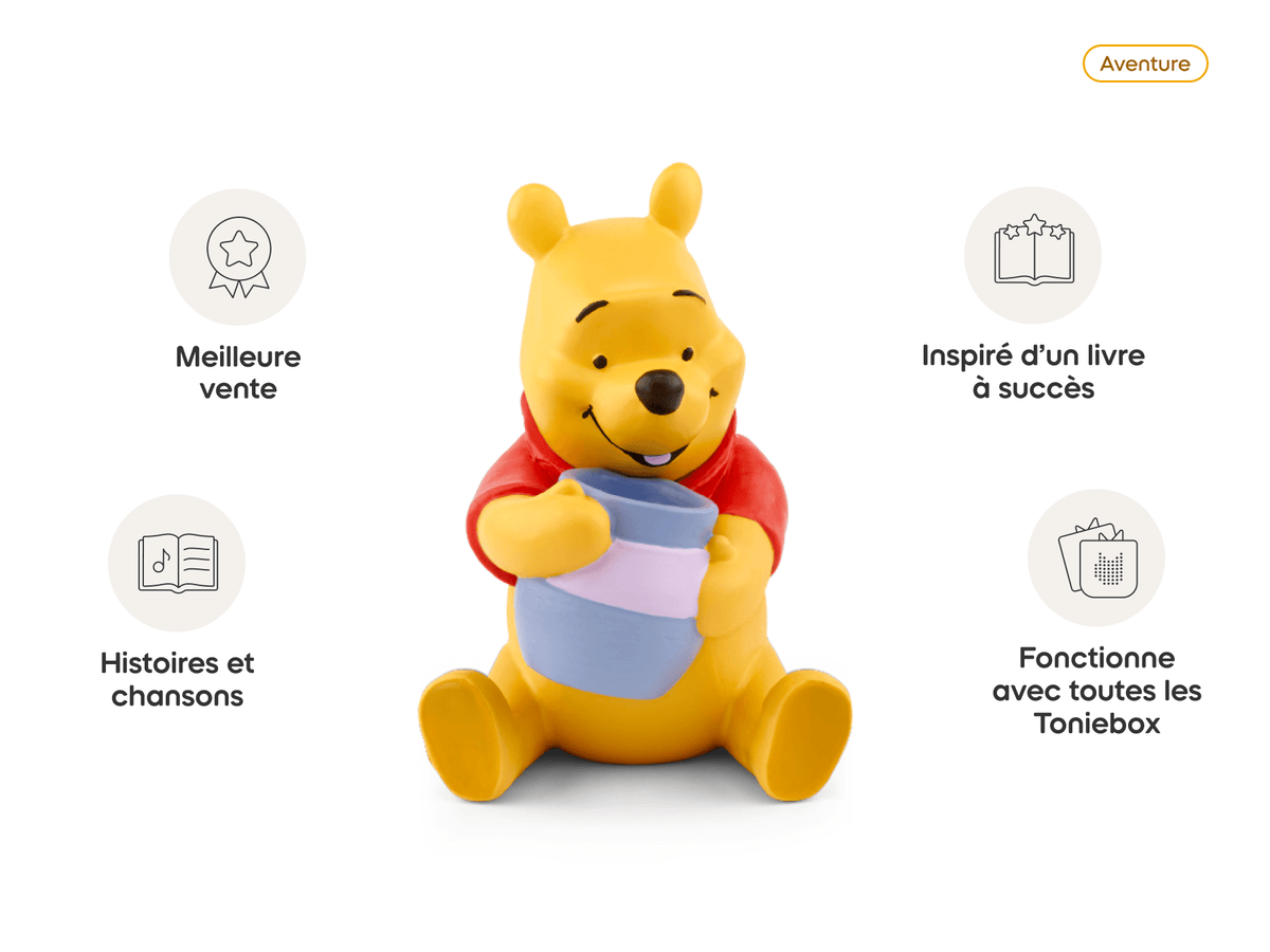 winnie the pooh tonie audio figurine from the story time category, inspiring audio journeys and imaginative play