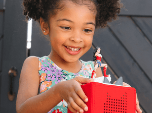 Child Playing With Dc: Wonder Woman Tonie