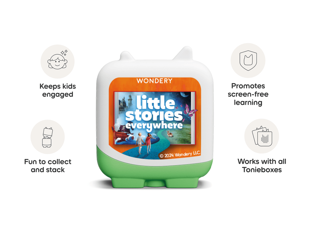 wondery kids audio figurine, inspiring audio journeys and imaginative play