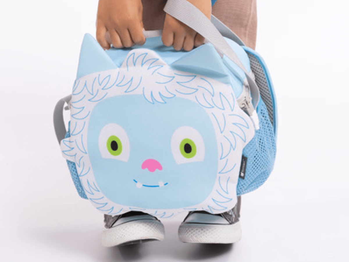 Child Holding Toniebox Character Bag - Yeti