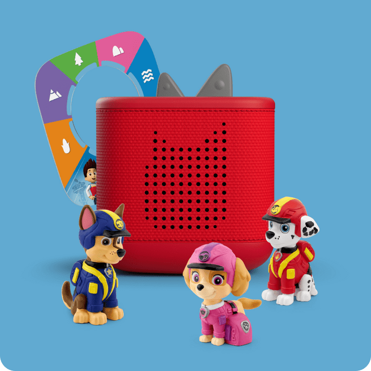 PAW Patrol Tonies and Tonieplay Game with red Toniebox 2
